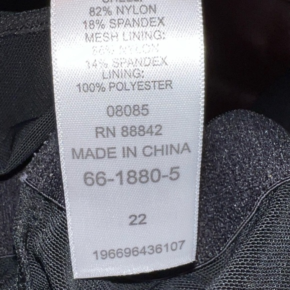 Tummy Control Sz 22 Swim For All 365 Romper Tank Overlay Swim Suit Adj Straps - Picture 6 of 13